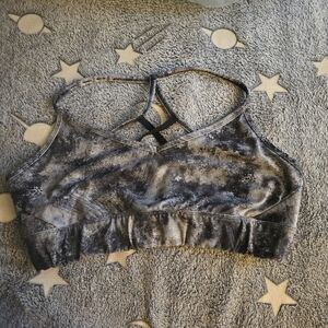 Stylish Black and Gray Sports Bra